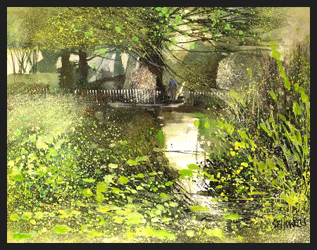 Banks of Green Willow by Sue Howells - original painting